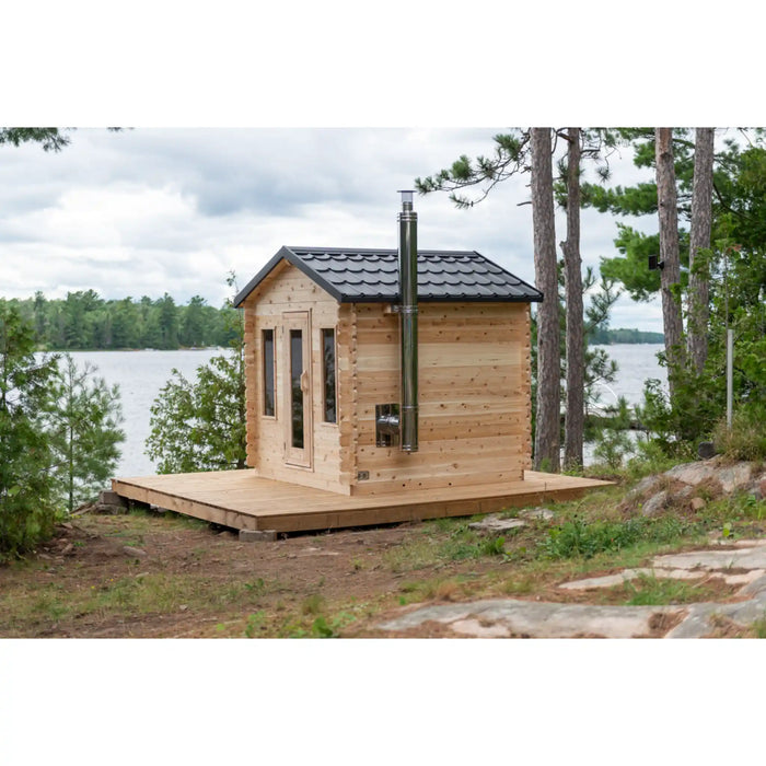 Dundalk Canadian Timber Georgian Cabin Sauna | Woodburning