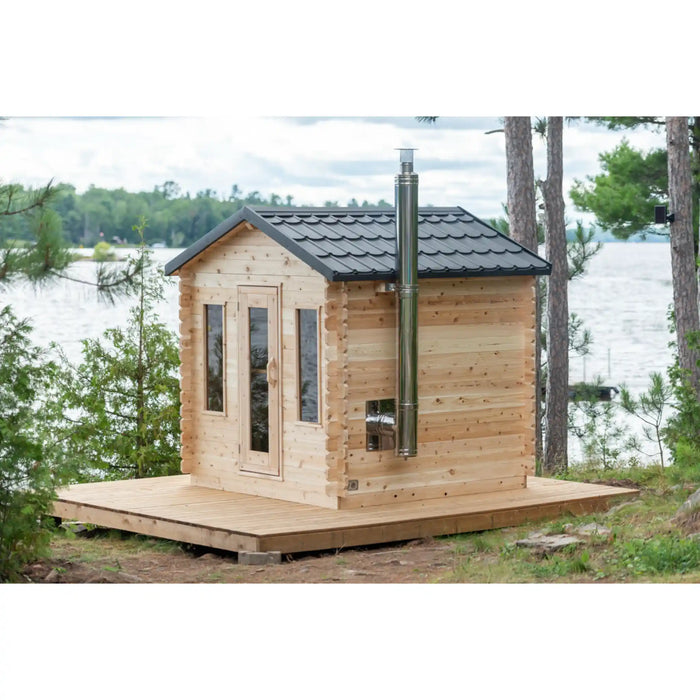 Dundalk Canadian Timber Georgian Cabin Sauna | Woodburning