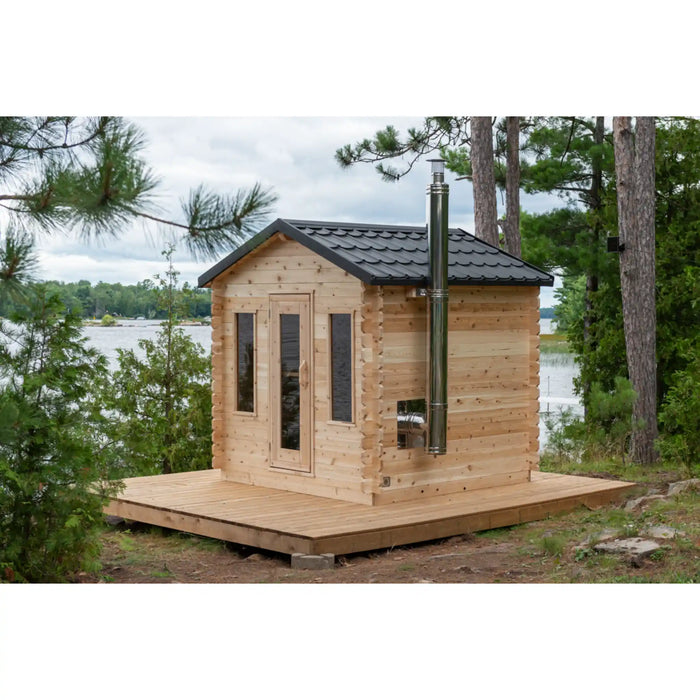 Dundalk Canadian Timber Georgian Cabin Sauna | Woodburning