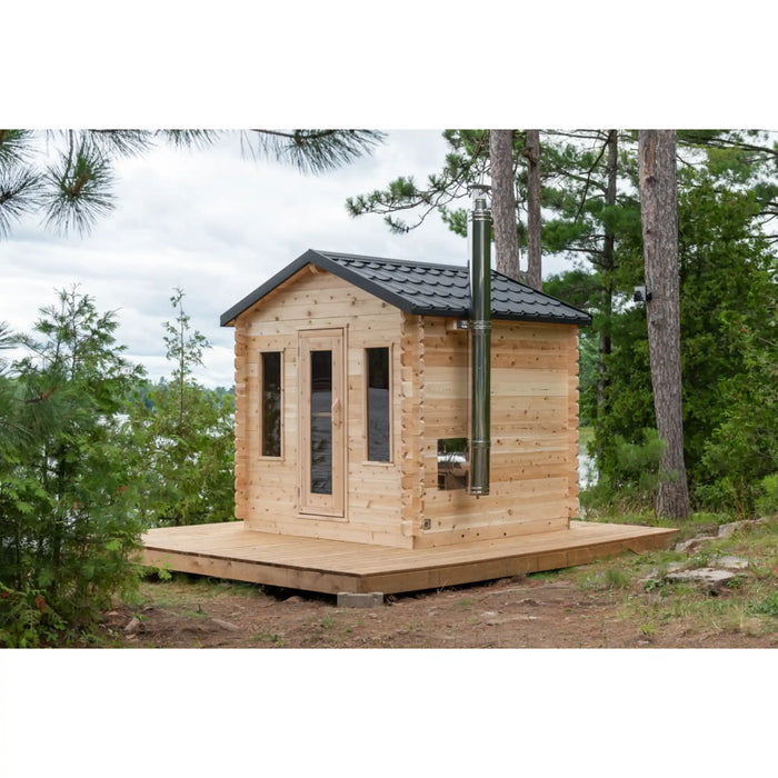 Dundalk Canadian Timber Georgian Cabin Sauna | Woodburning