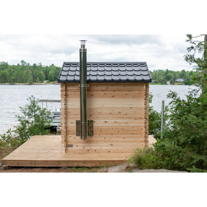 Dundalk Canadian Timber Georgian Cabin Sauna | Woodburning