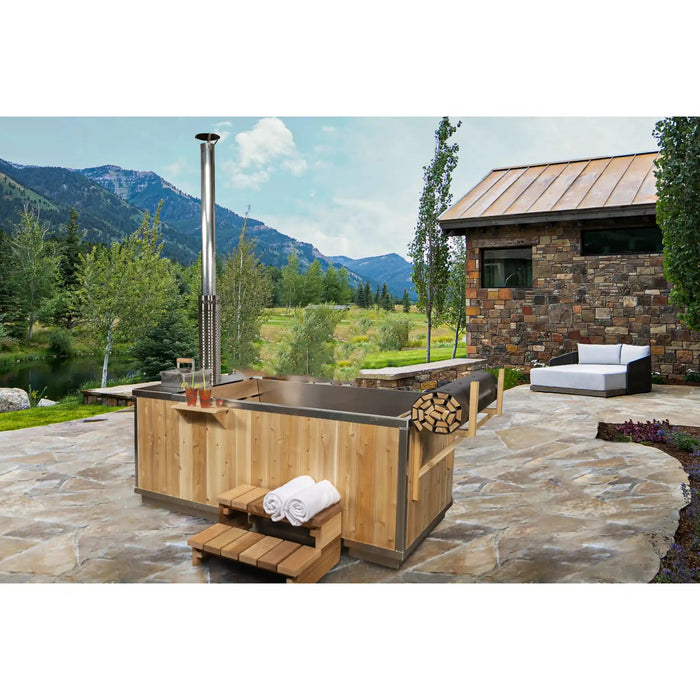 Canadian Timber Starlight Wood Burning Hot Tub