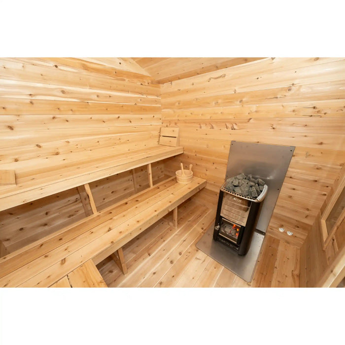 Dundalk Canadian Timber Georgian Cabin Sauna with Change Room | Athlete Recovery Depot