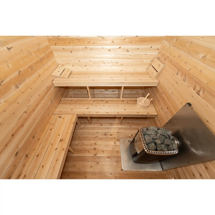 Dundalk Canadian Timber Georgian Cabin Sauna with Change Room | Athlete Recovery Depot