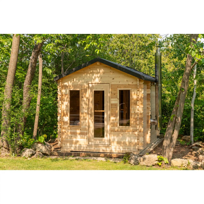 Dundalk Canadian Timber Georgian Cabin Sauna with Change Room | Athlete Recovery Depot