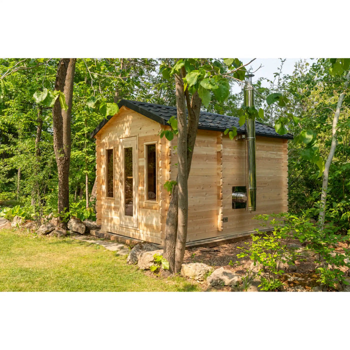 Dundalk Canadian Timber Georgian Cabin Sauna with Change Room | Athlete Recovery Depot