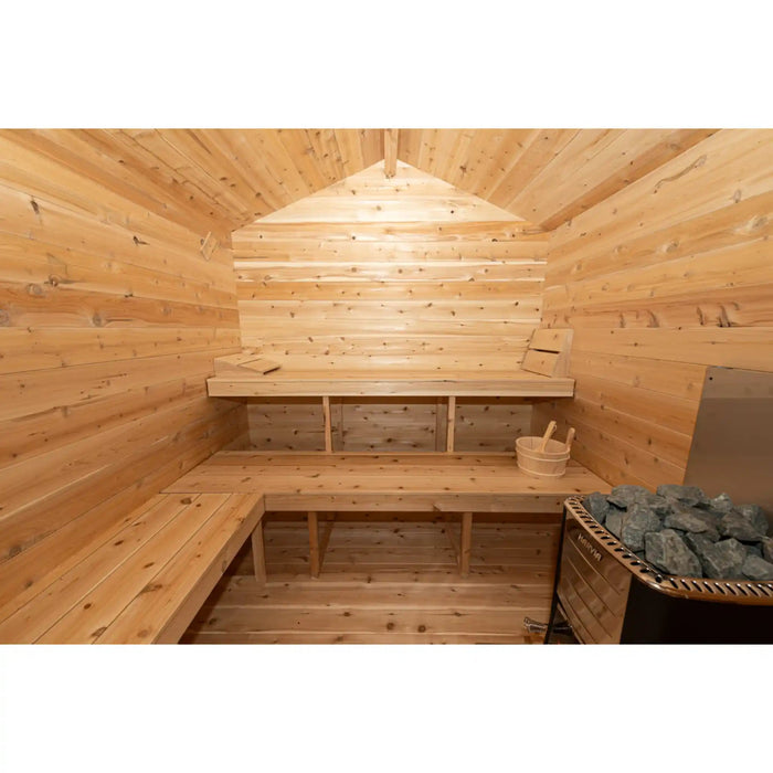 Dundalk Canadian Timber Georgian Cabin Sauna with Change Room | Athlete Recovery Depot