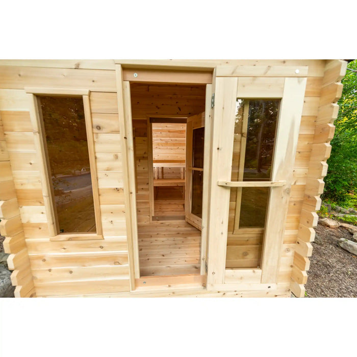 Dundalk Canadian Timber Georgian Cabin Sauna with Change Room | Athlete Recovery Depot