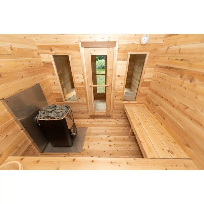 Dundalk Canadian Timber Georgian Cabin Sauna with Change Room | Athlete Recovery Depot