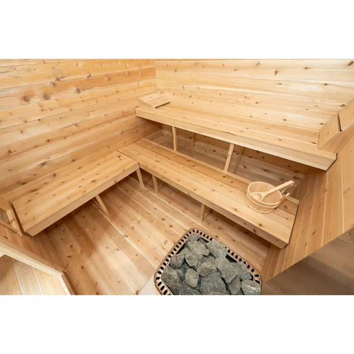 Dundalk Canadian Timber Georgian Cabin Sauna with Change Room | Athlete Recovery Depot