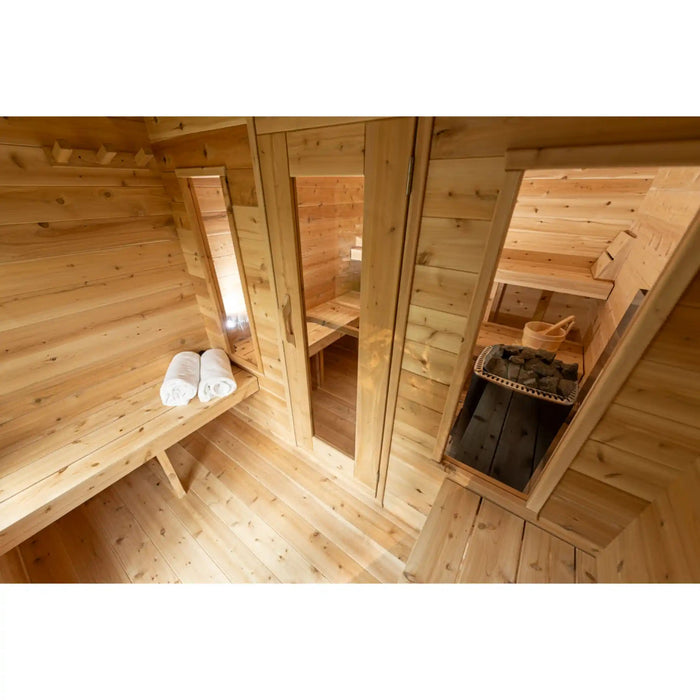 Dundalk Canadian Timber Georgian Cabin Sauna with Change Room | Athlete Recovery Depot