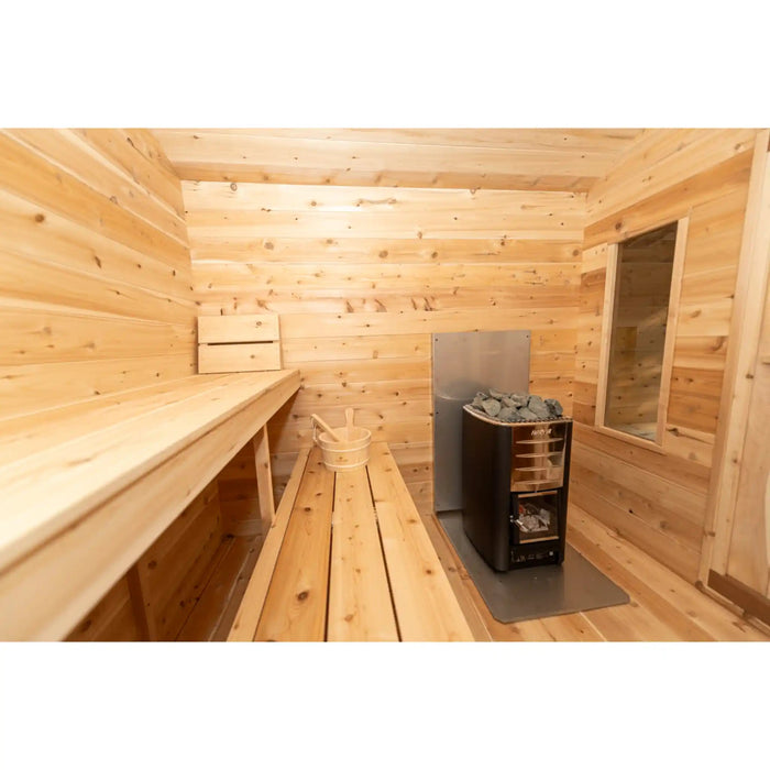 Dundalk Canadian Timber Georgian Cabin Sauna with Change Room | Athlete Recovery Depot