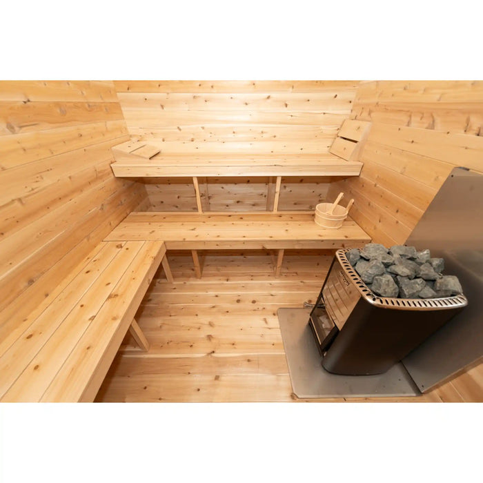 Dundalk Canadian Timber Georgian Cabin Sauna with Change Room | Athlete Recovery Depot