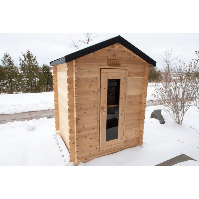 Dundalk Leisurecraft Canadian Timber 3 Person Granby Cabin Sauna CTC66W | Athlete Recovery Depot