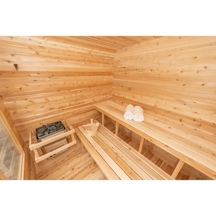 Dundalk Leisurecraft Canadian Timber 4 Person Luna Sauna CTC22LU | Athlete Recovery Depot