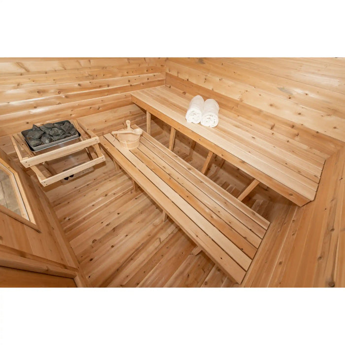 Dundalk Leisurecraft Canadian Timber 4 Person Luna Sauna CTC22LU | Athlete Recovery Depot