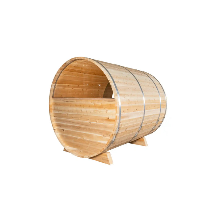 Dundalk Leisurecraft Canadian Timber 4 Person Serenity MP Barrel Sauna CTC2245MP | Athlete Recovery Depot