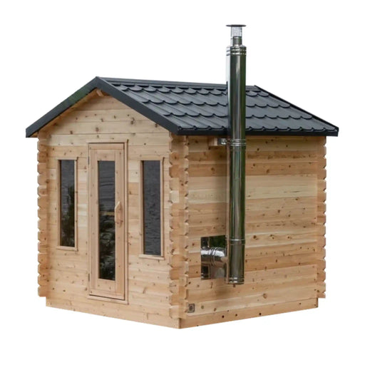 Dundalk Leisurecraft Canadian Timber 6 Person Georgian Cabin Sauna CTC88W | Athlete Recovery Depot