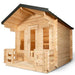 Dundalk Leisurecraft Canadian Timber 6 Person Georgian Cabin Sauna with Porch CTC88PW | Athlete Recovery Depot