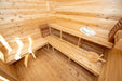 Dundalk Leisurecraft Canadian Timber 6 Person Georgian Cabin Sauna with Porch CTC88PW | Athlete Recovery Depot