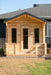 Dundalk Leisurecraft Canadian Timber 6 Person Georgian Cabin Sauna with Porch CTC88PW | Athlete Recovery Depot