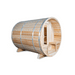 Dundalk Leisurecraft Canadian Timber Serenity 4 Person Barrel Sauna CTC2245W | Athlete Recovery Depot