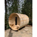 Dundalk Leisurecraft Canadian Timber Serenity 4 Person Barrel Sauna CTC2245W | Athlete Recovery Depot