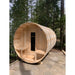 Dundalk Leisurecraft Canadian Timber Serenity 4 Person Barrel Sauna CTC2245W | Athlete Recovery Depot