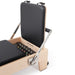 Elina Pilates Elite Wood Reformer with Tower | Black | Athlete Recovery Depot