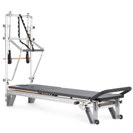 Elina Pilates Mentor Reformer With Tower | Black | Athlete Recovery Depot