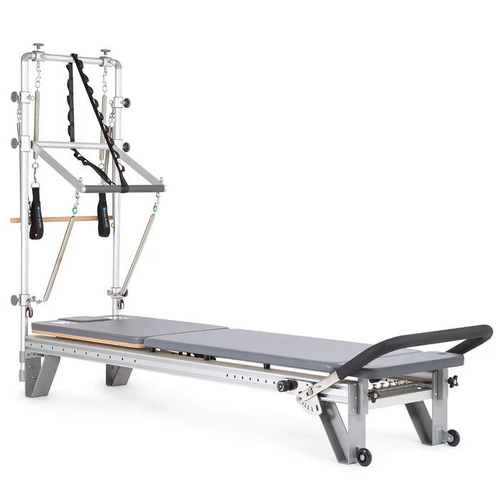 Elina Pilates Mentor Reformer With Tower | Gray | Athlete Recovery Depot