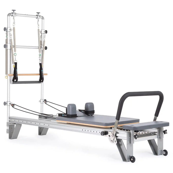 Elina Pilates Mentor Reformer With Tower | Gray | Athlete Recovery Depot