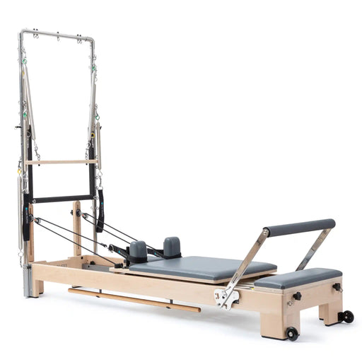 Elina Pilates Wooden Reformer Lignum With Tower | Gray | Athlete Recovery Depot