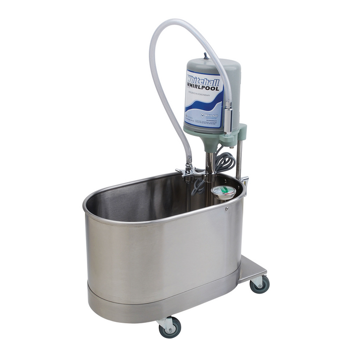 Extremity mobile whirlpool with stand, E-22-MU, 22 gallon, 28"Lx15"Wx18"D