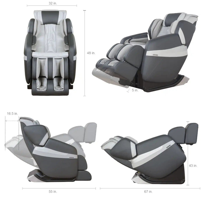 RelaxOnChair MK-Classic Massage Chair (Gray) | Athlete Recovery Depot