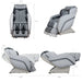 RelaxOnChair MK-V PLUS Massage Chair (Gray) | Athlete Recovery Depot