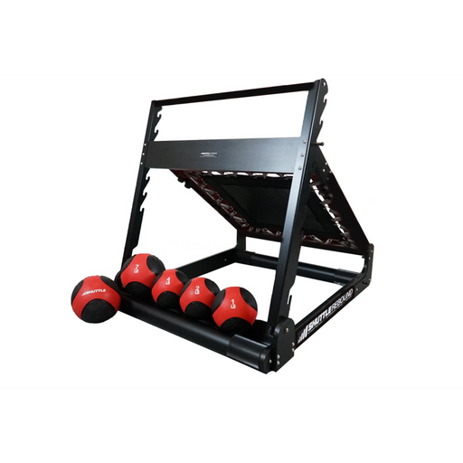 Shuttle Black Rebound Set with 5 Red Medicine Balls