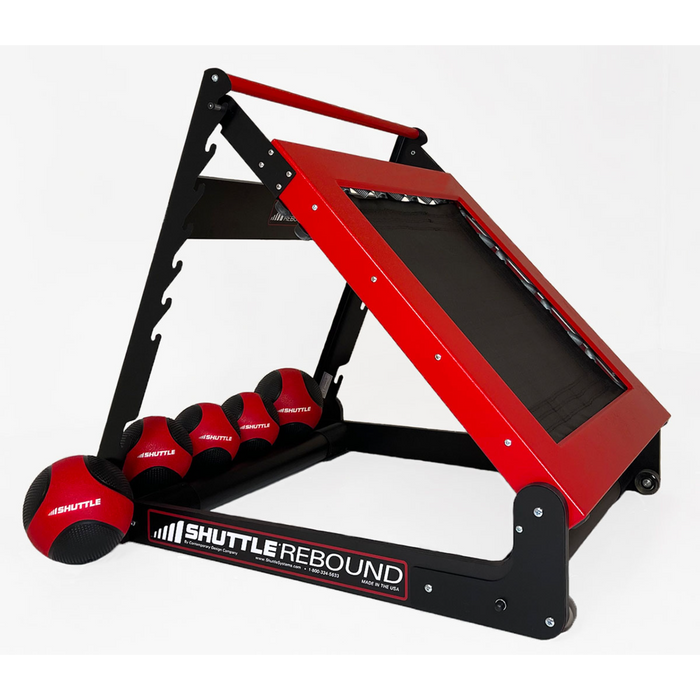 Shuttle Red Rebound Set with 5 Red Medicine Balls