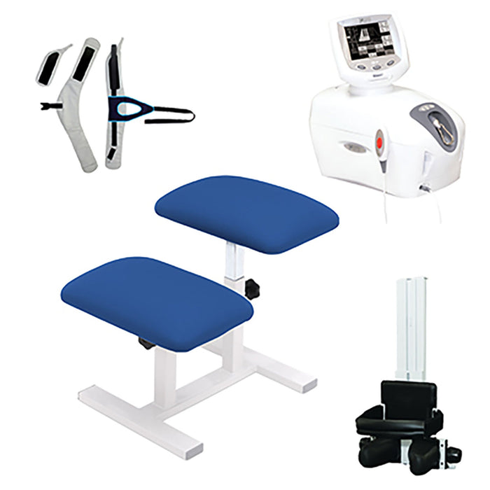 Traction Kit, TX Traction Unit, Quickwrap Belt, Saunders Cervical, Imperial Blue Stool